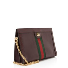 Gucci Leather Ophidia Medium Chain Shoulder Bag