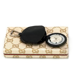 Gucci Leather Pocket Watch, circa 1970s