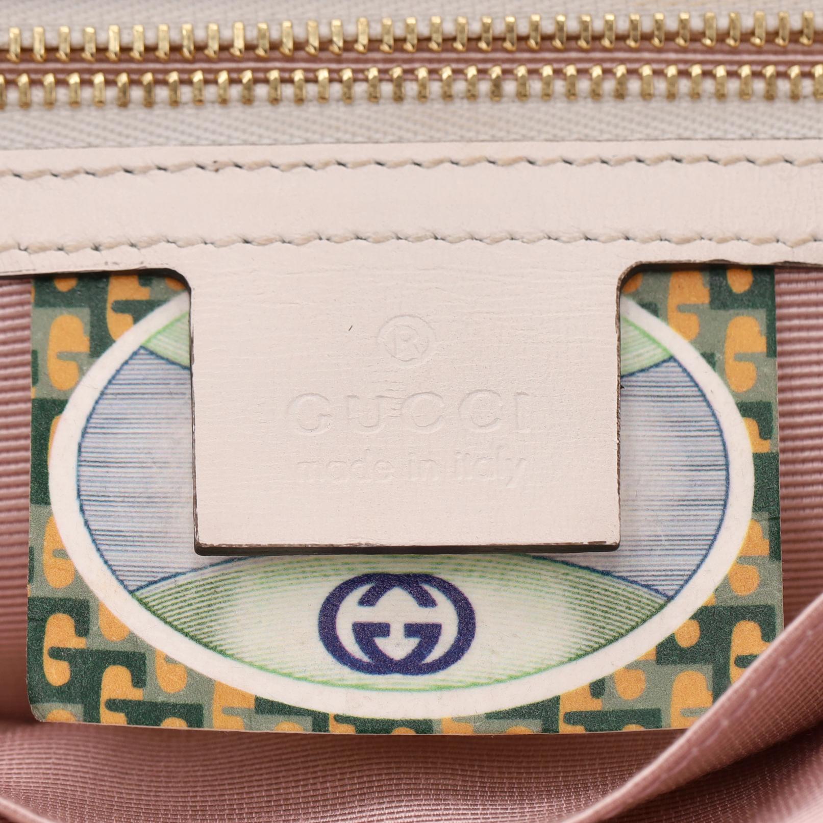 Gucci Leder Rajah Umhängetasche im Angebot 4