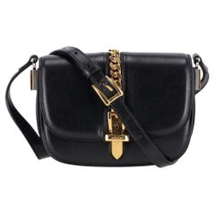 Gucci Leder Sylvie 1969 Mini-Klappe Messenger Bag