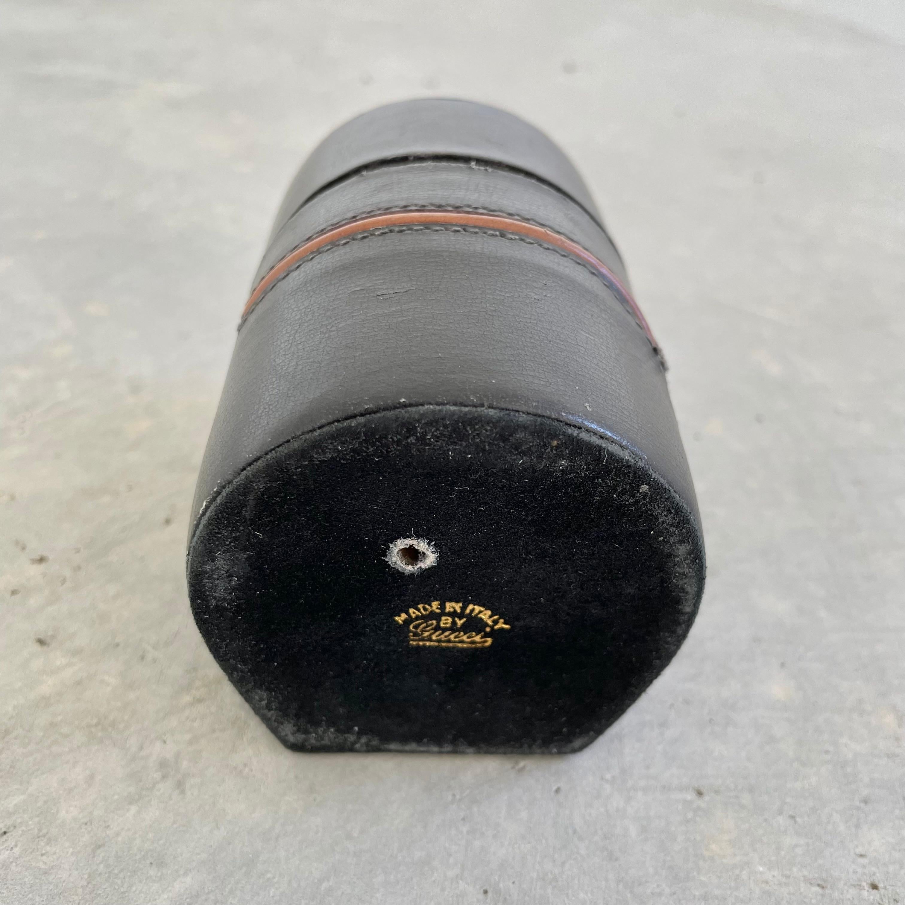 Gucci Leather Table Lighter In Good Condition In Los Angeles, CA
