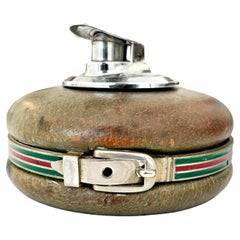 Retro Gucci Leather Table Lighter