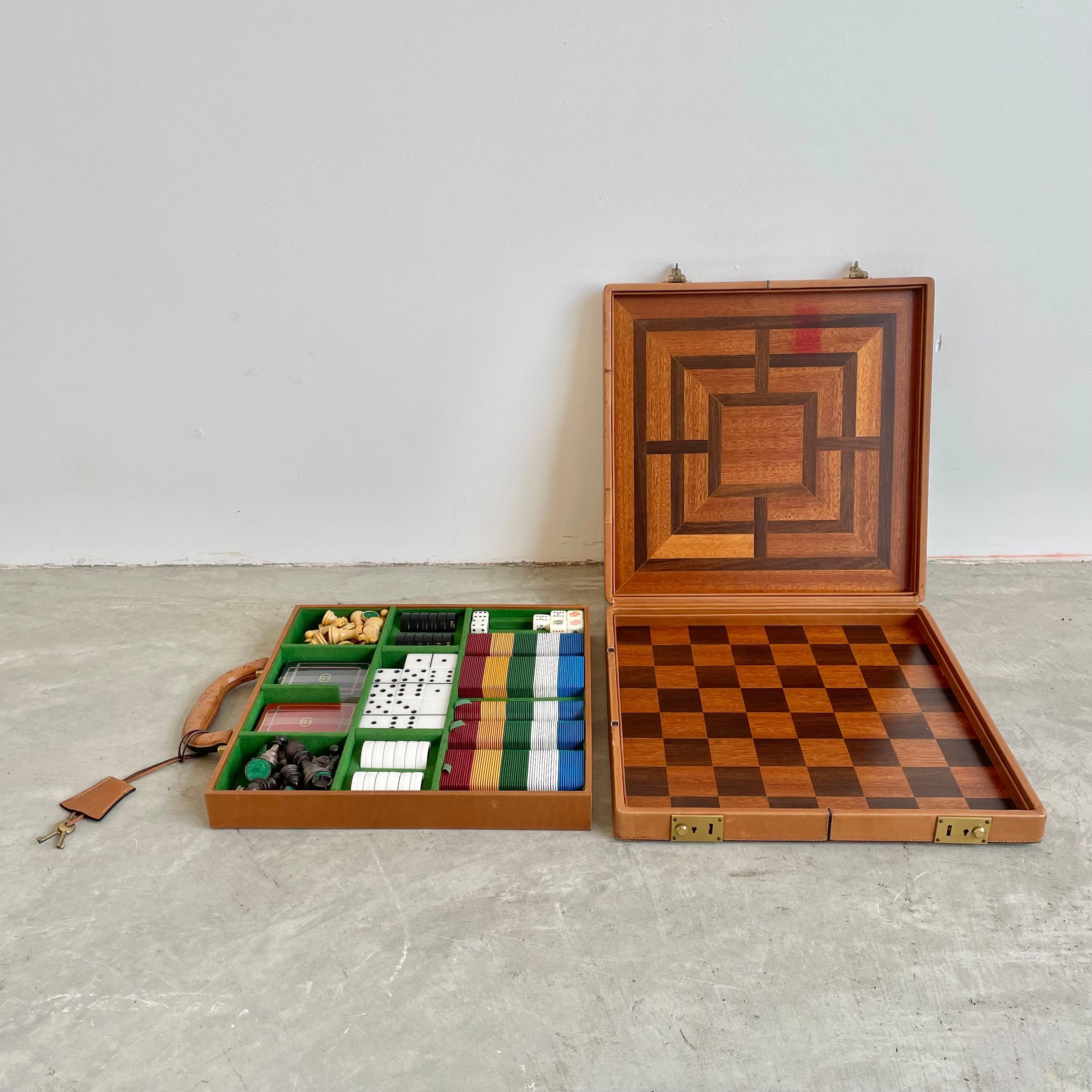 Gucci Leather Travel Multi-Game Set, 1980s, Italy 5