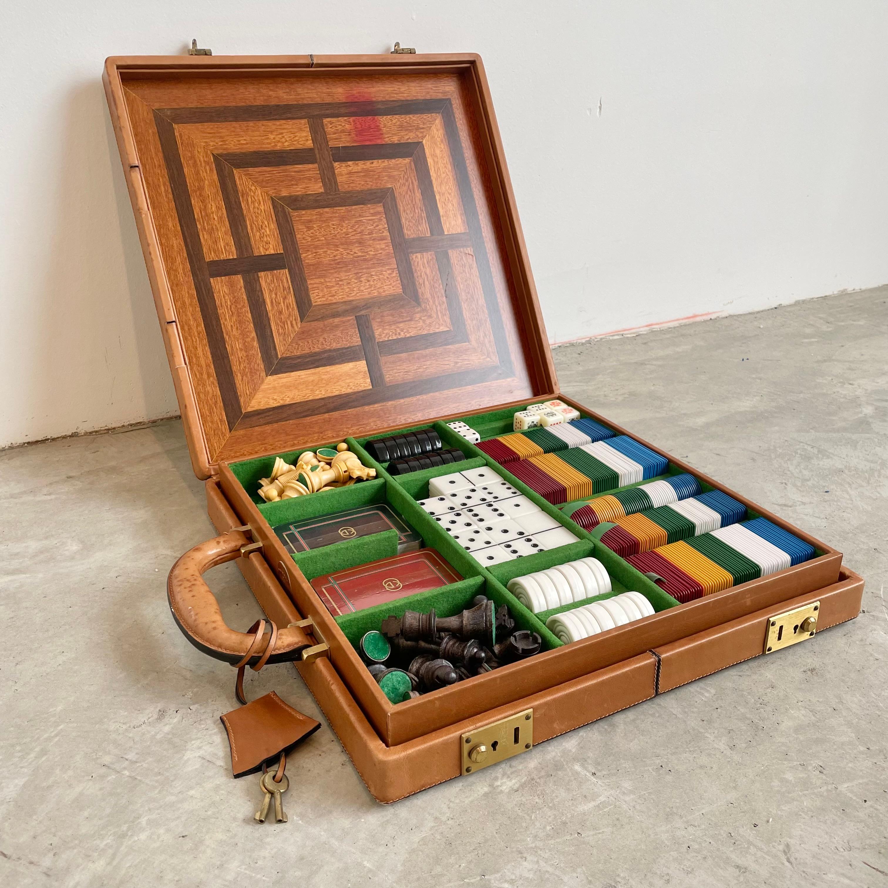 Gucci Leather Travel Multi-Game Set, 1980s, Italy 13