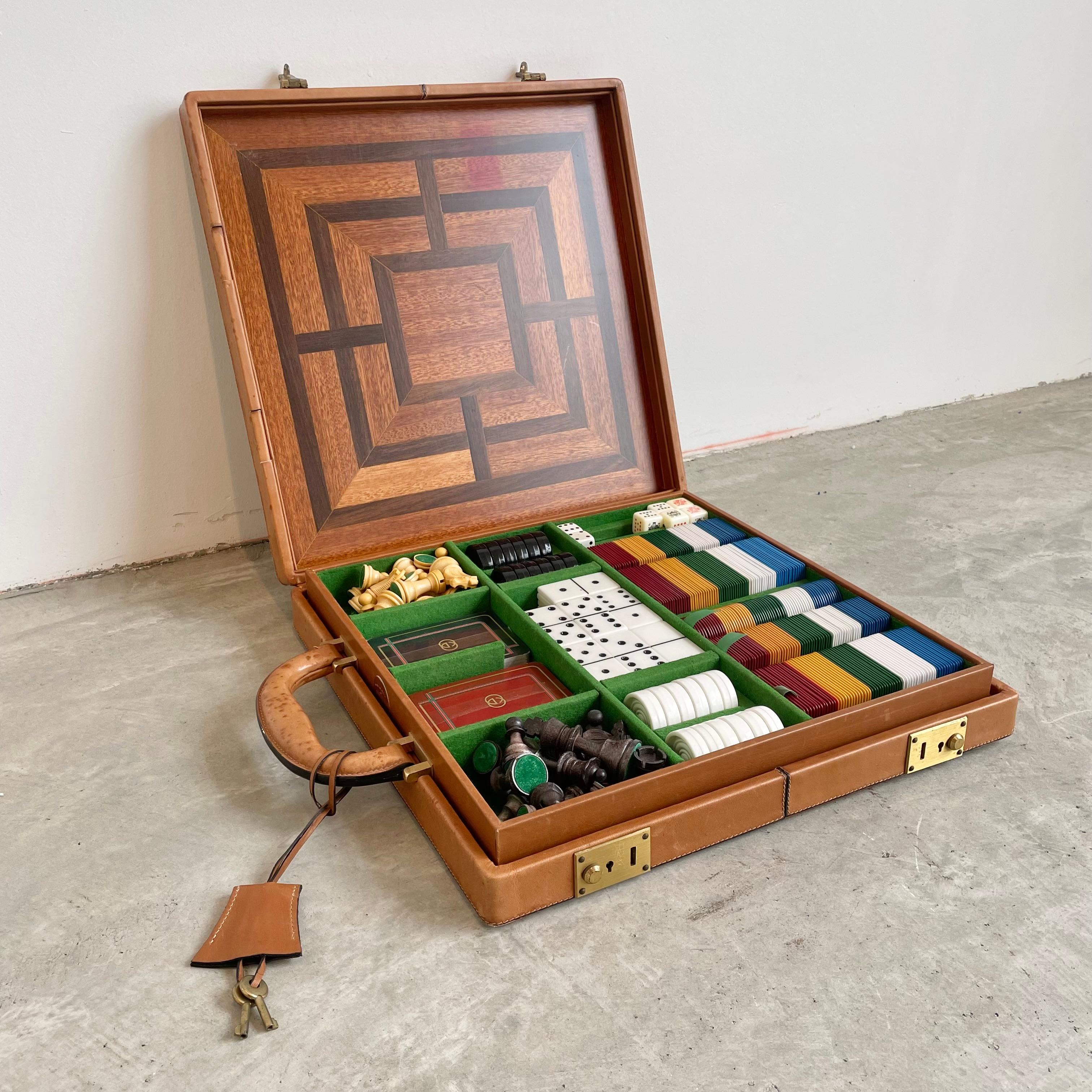 Gucci Leather Travel Multi-Game Set, 1980s, Italy 1