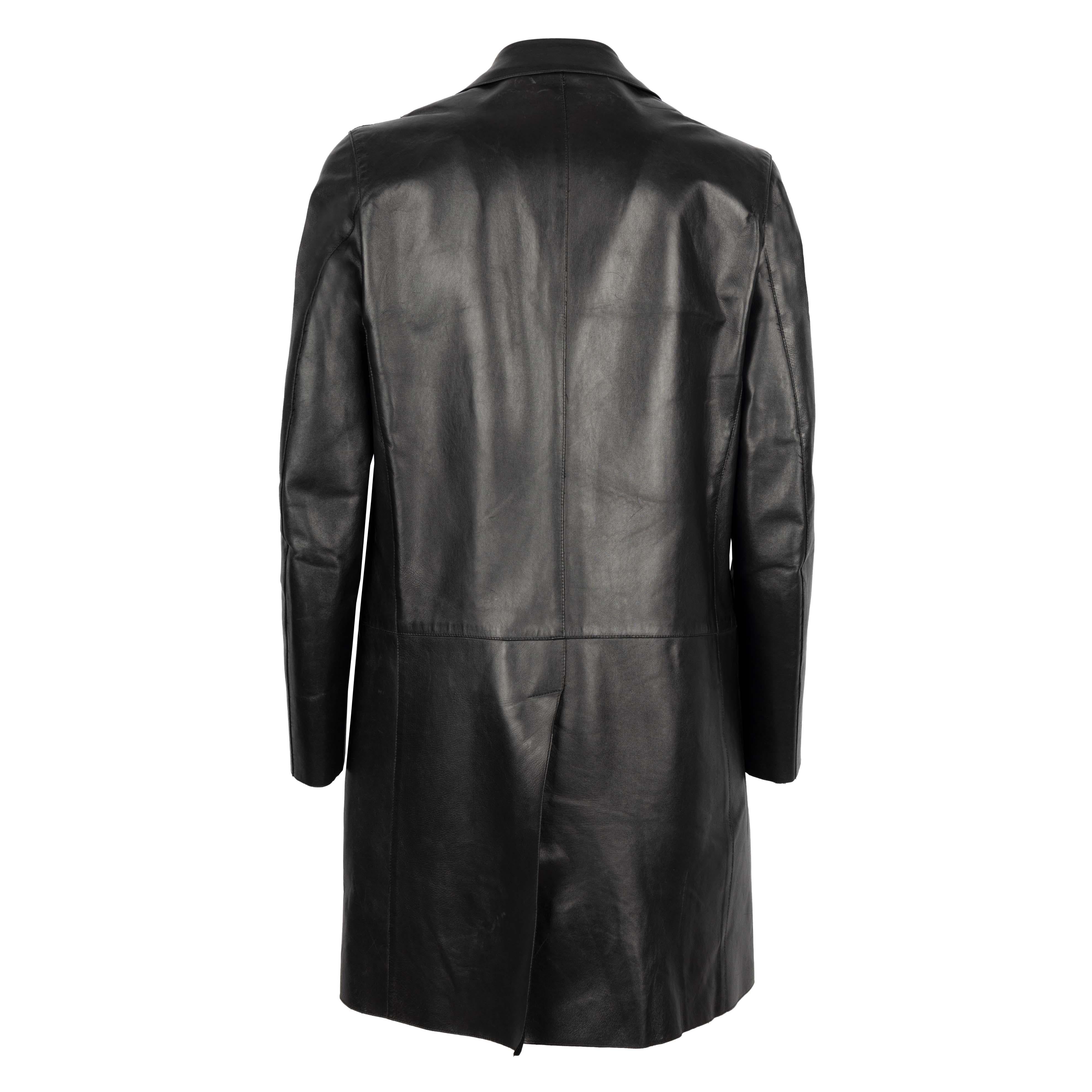 Gucci Leather Trench Coat  In Good Condition In Milano, IT
