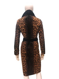 Gucci Leopard Print Belted Fur Coat, 2013