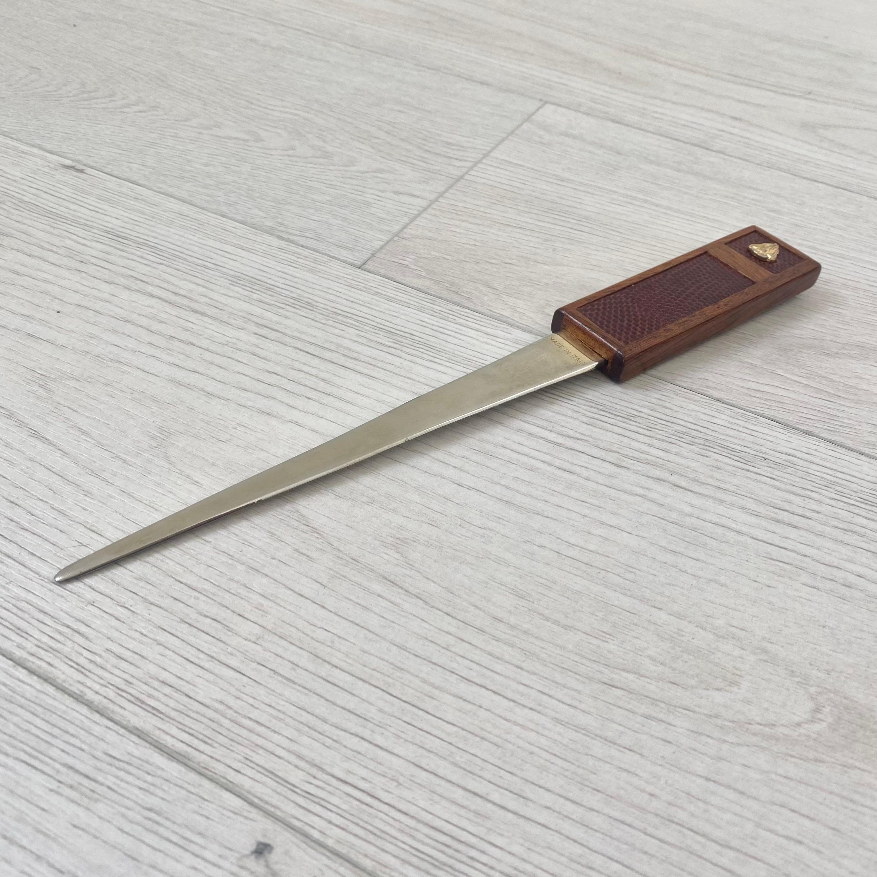 Brass Gucci Letter Opener, 1980s Italy