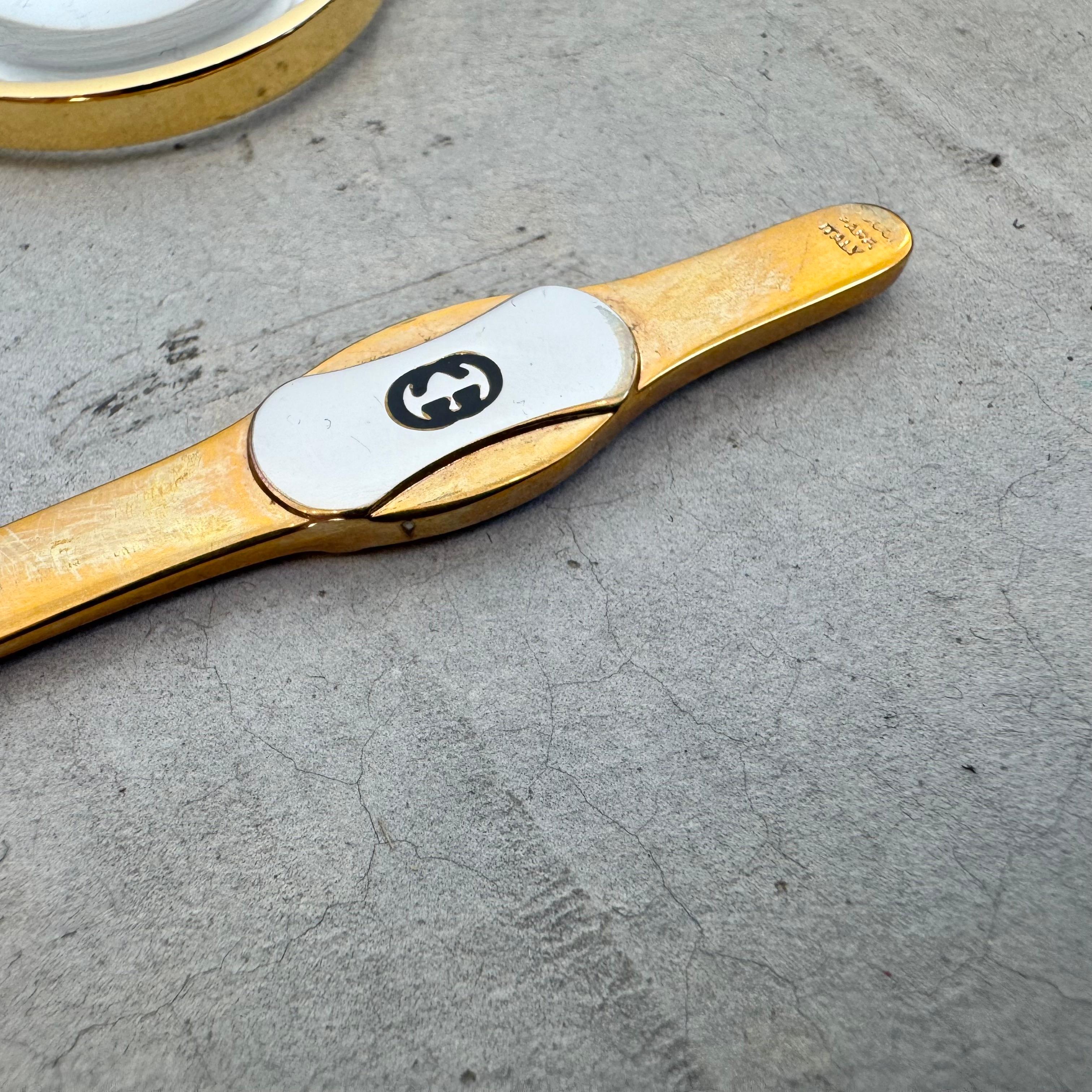 Gucci Letter Opener and Magnifying Glass, 1950s Italy For Sale 4