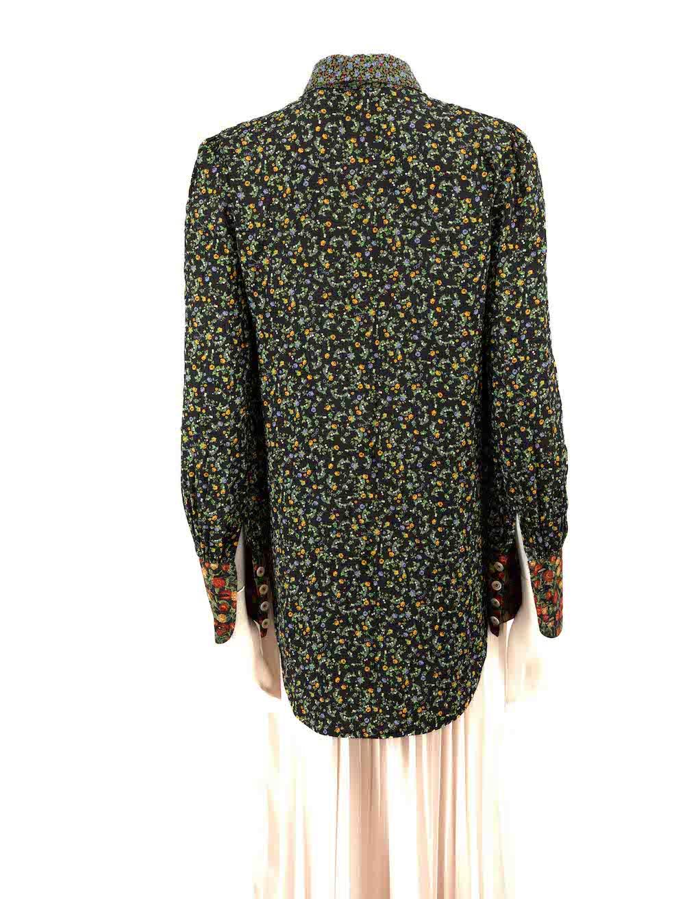 Gucci Liberty Floral Bow Detail Shirt Size XS In Good Condition For Sale In London, GB