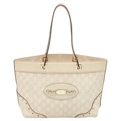 Gucci Light Beige Guccissima Leather Medium Punch Tote