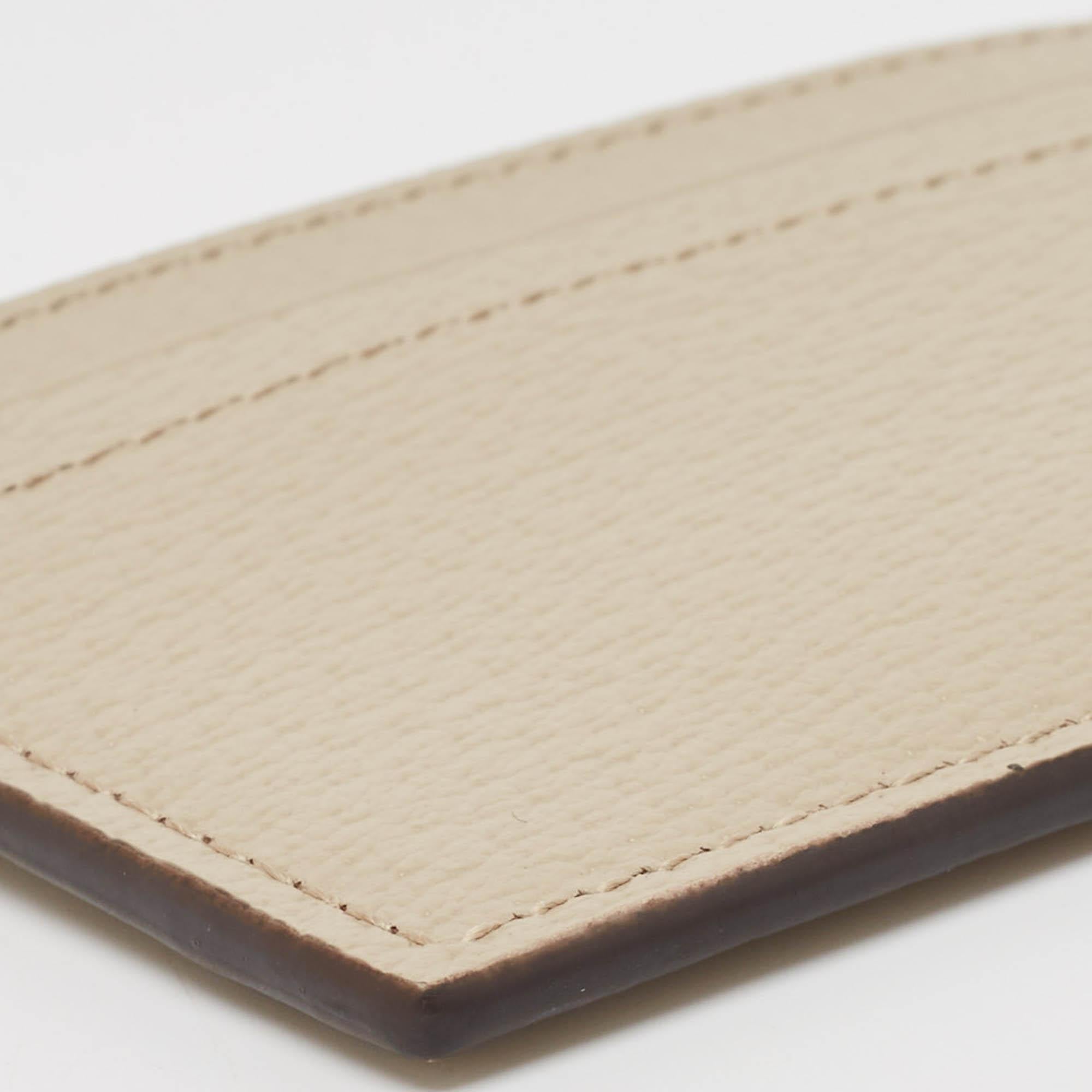 Gucci Light Beige Leather Horsebit Card Case 5