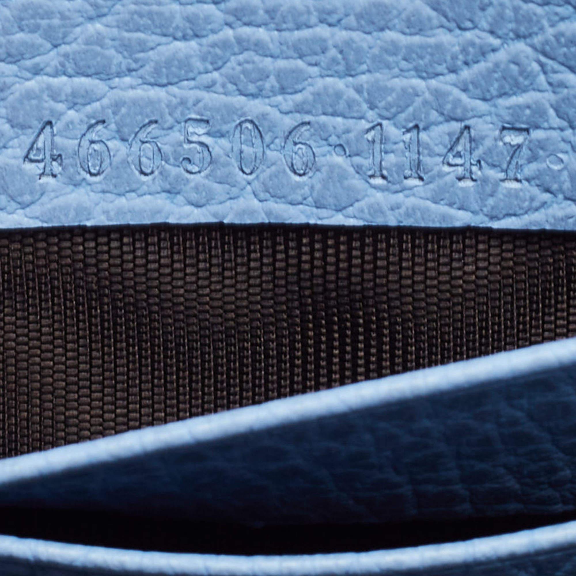 Gucci Light Blue Leather Betty Wallet on Chain 7