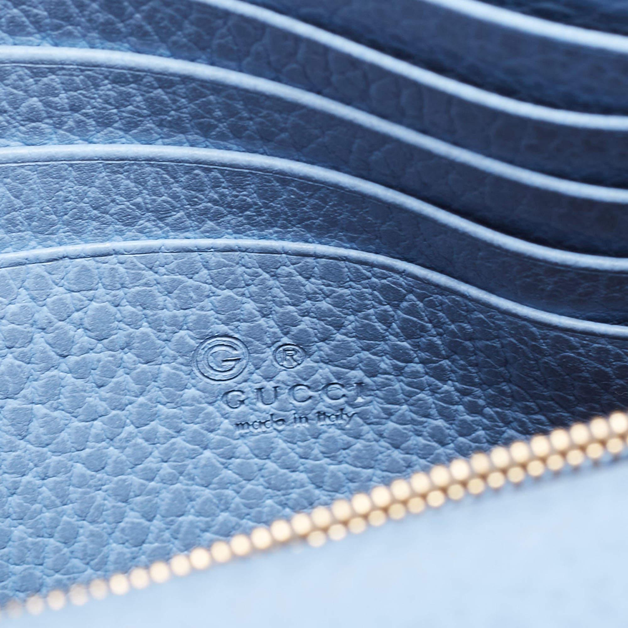 Gucci Light Blue Leather Betty Wallet on Chain 2