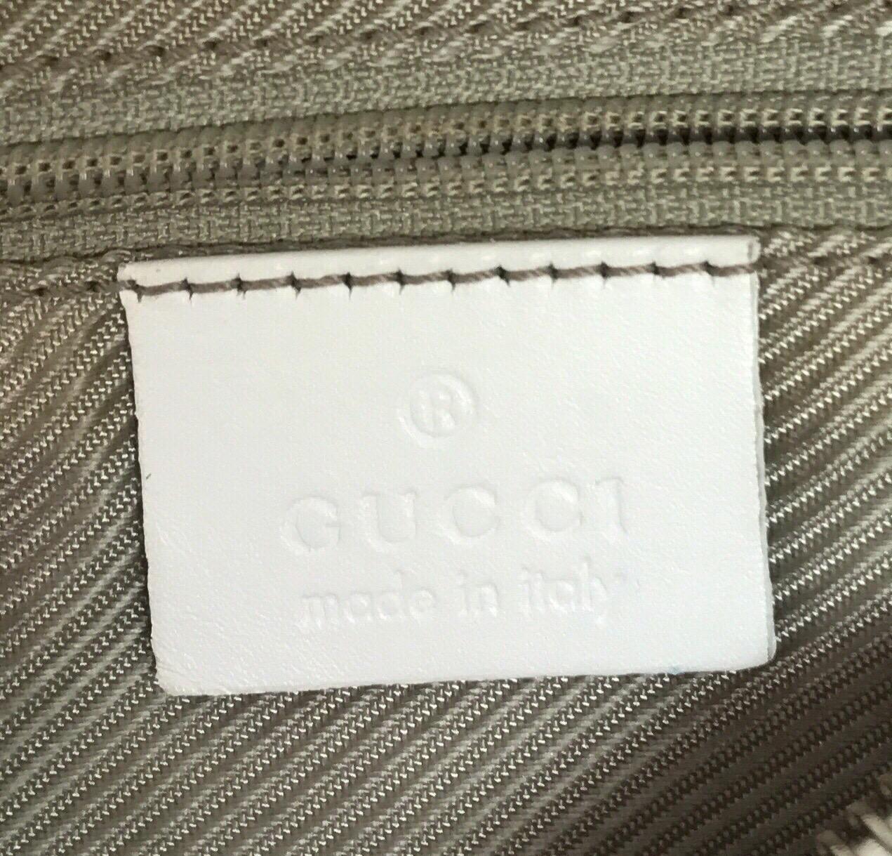 Gucci Light Blue & White Monogram Speedy Handbag 1