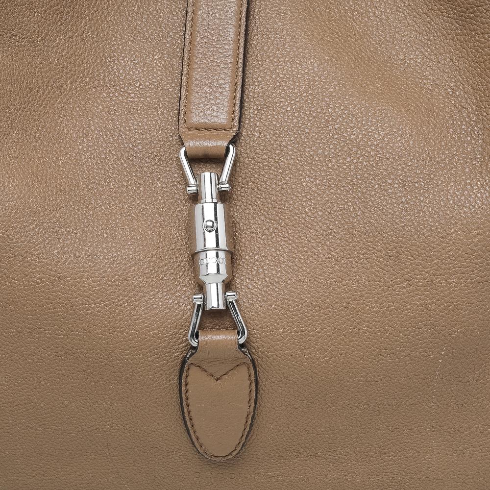 Gucci Jackie Hobo de piel marrón claro 1