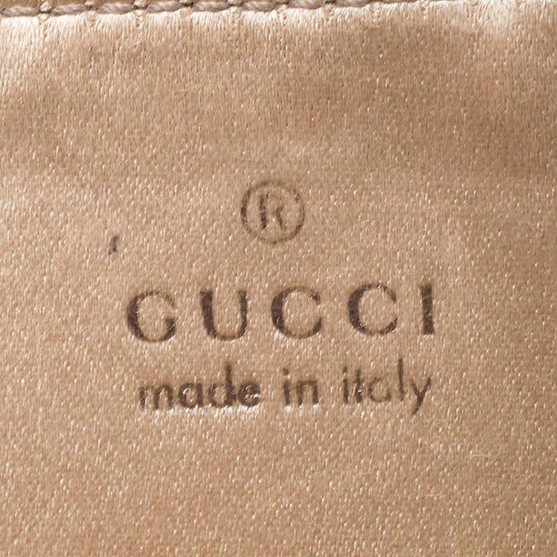 Gucci Light Brown Leather Wristlet Wallet 4