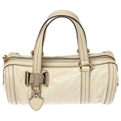 Gucci Light Cream Leather Small Duchessa Boston Bag