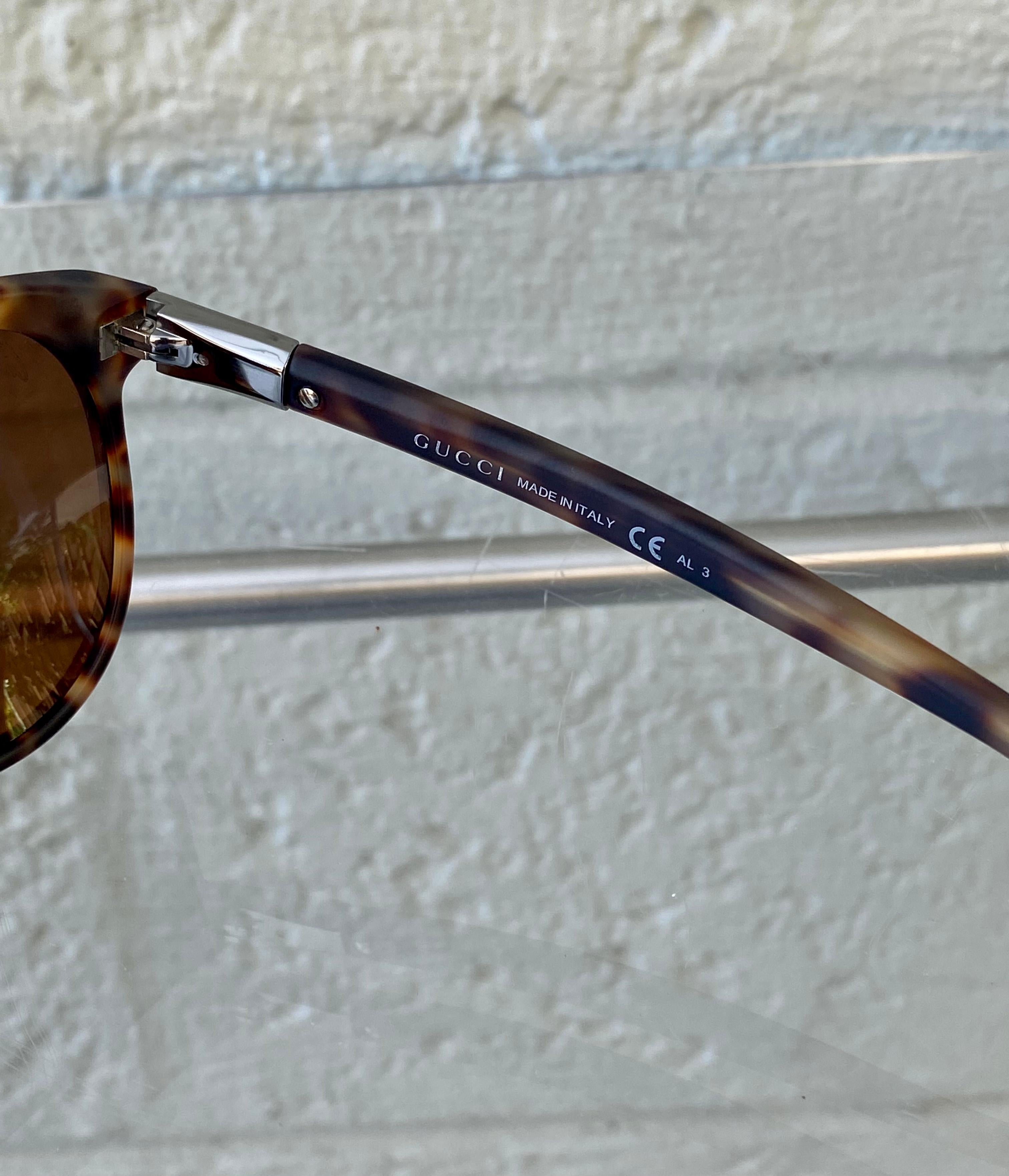 Women's or Men's Gucci Light Havana Tortoise Sunglasses 