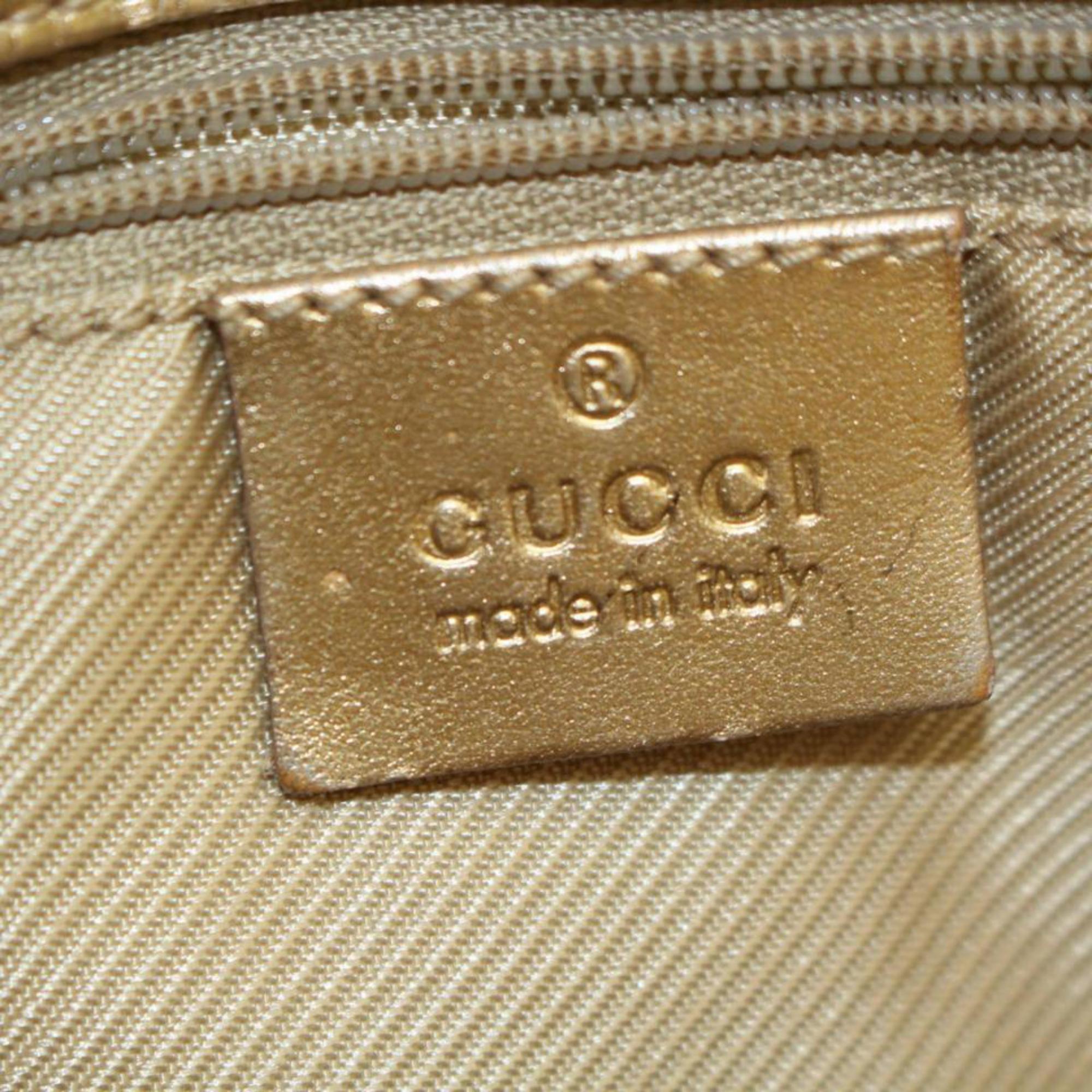 Gucci Light Monogram Bucket Shopper 868700 Blue Canvas Tote In Good Condition For Sale In Forest Hills, NY