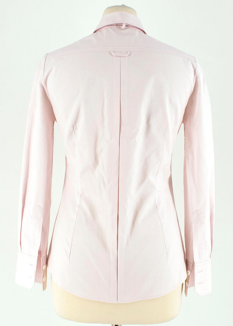Gucci Light pink bow-embellished shirt US 0-2 For Sale at 1stDibs
