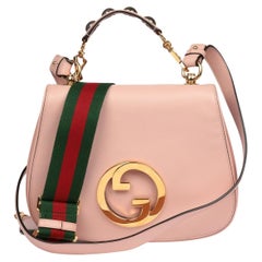 Gucci Light Pink Calfskin Leather Medium Blondie Shoulder Bag