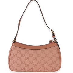Gucci Light Pink GG Canvas Small Ophidia Shoulder Bag