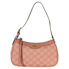 Gucci Light Pink GG Canvas Small Ophidia Shoulder Bag