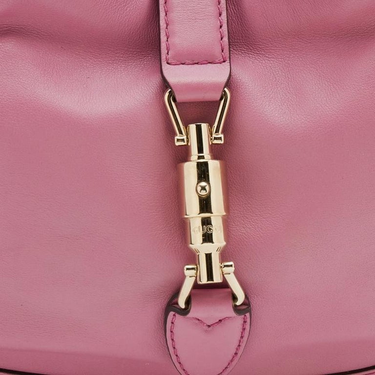 Gucci Light Pink Leather Medium Jackie Hobo at 1stDibs