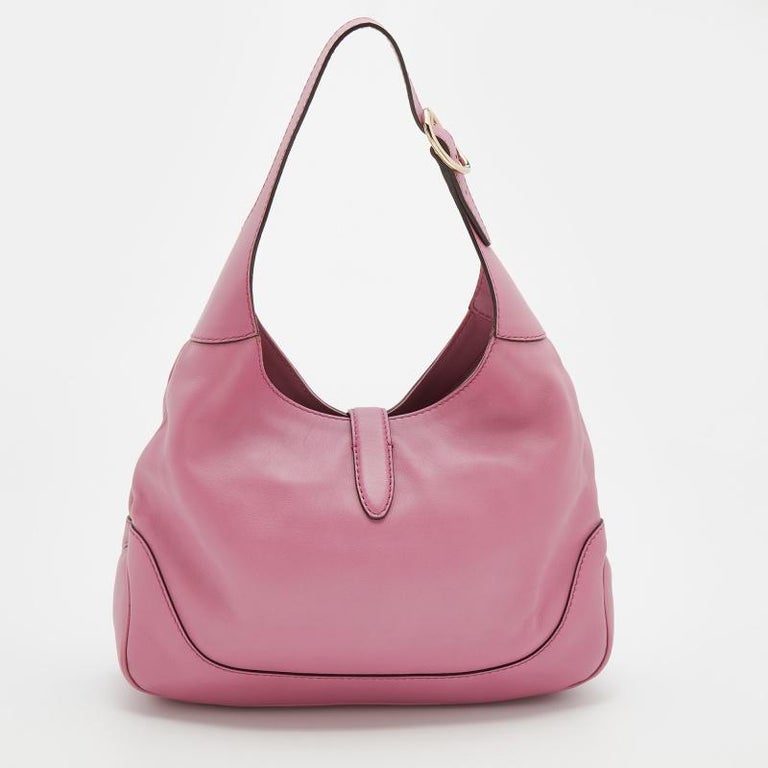 Gucci Light Pink Leather Medium Jackie Hobo at 1stDibs