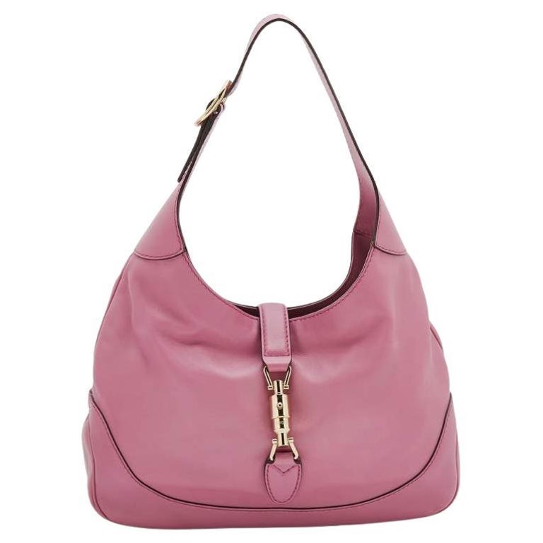 Gucci Light Pink Leather Medium Jackie Hobo at 1stDibs