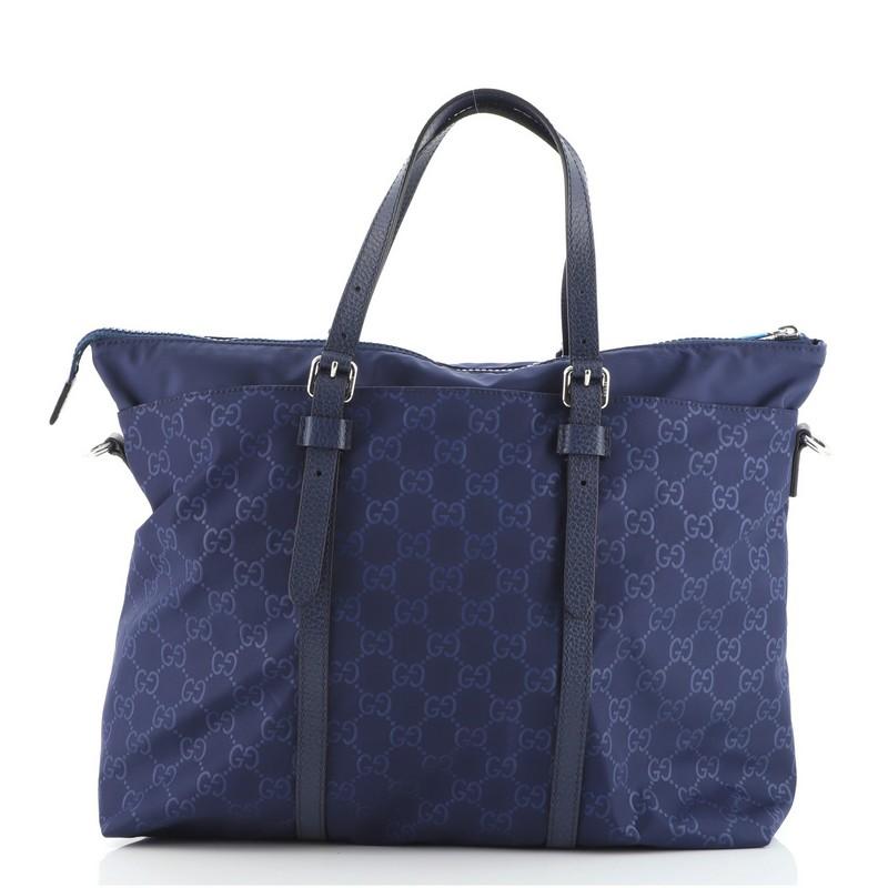 Gucci Light Tote Guccissima Nylon Medium In Good Condition In NY, NY