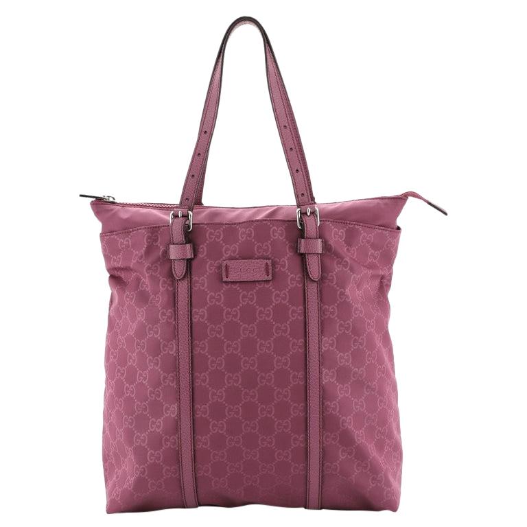 Gucci Light Zip Tote Guccissima Nylon Tall