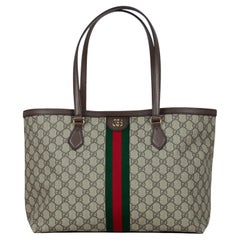 Gucci Supreme Ophidia GG Medium Tragetasche mit Monogramm aus Segeltuch