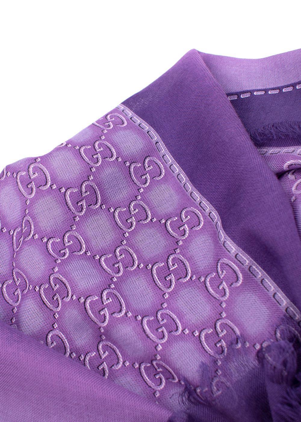 purple gucci scarf