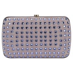 Bolso de noche de ante lila enjoyado de Gucci