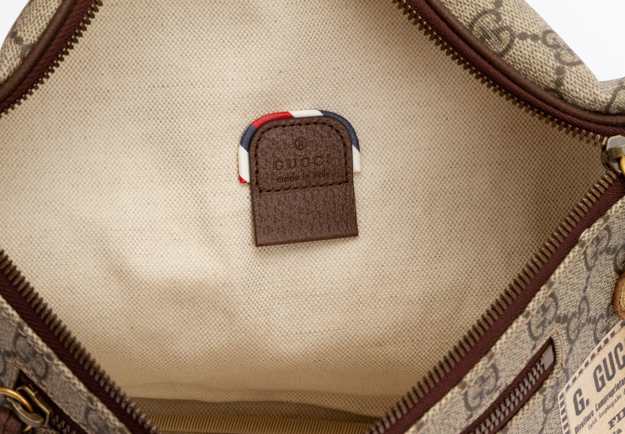 Brown Gucci LIm.Ed Patches Monogram Fanny Pack