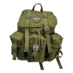 Gucci Limited Ed Grüner Rucksack aus Nylon mit Monogramm Off The Grid Off The Grid