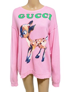 Gucci Pullover mit Bambi, Kitz und Blumen in limitierter Auflage