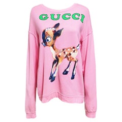 Vintage Gucci Limited Edition Bambi Fawn and Flowers Sweater