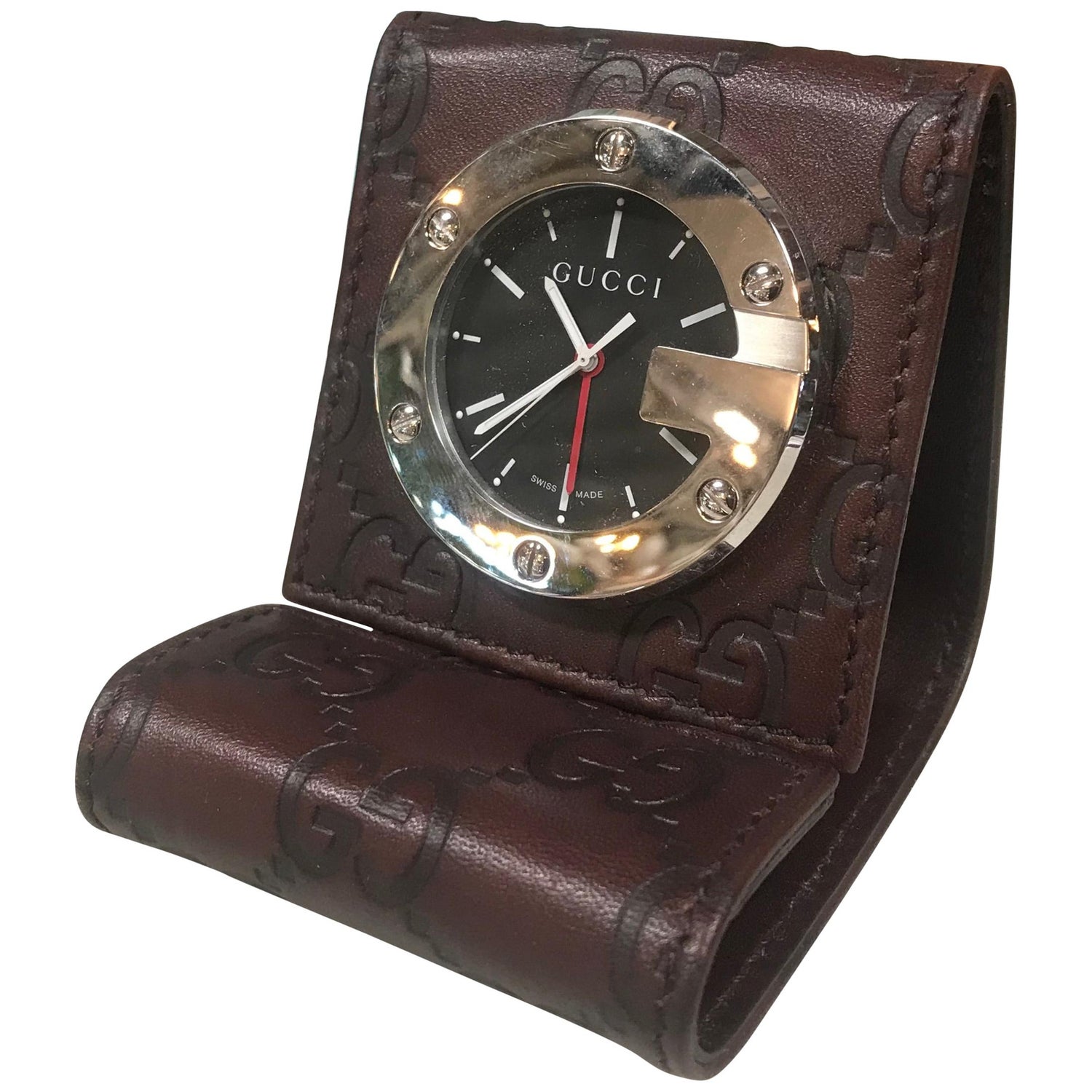 Gucci Clocks - 4 For Sale at 1stDibs | gucci alarm clock, gucci clock desk,  gucci desk clock