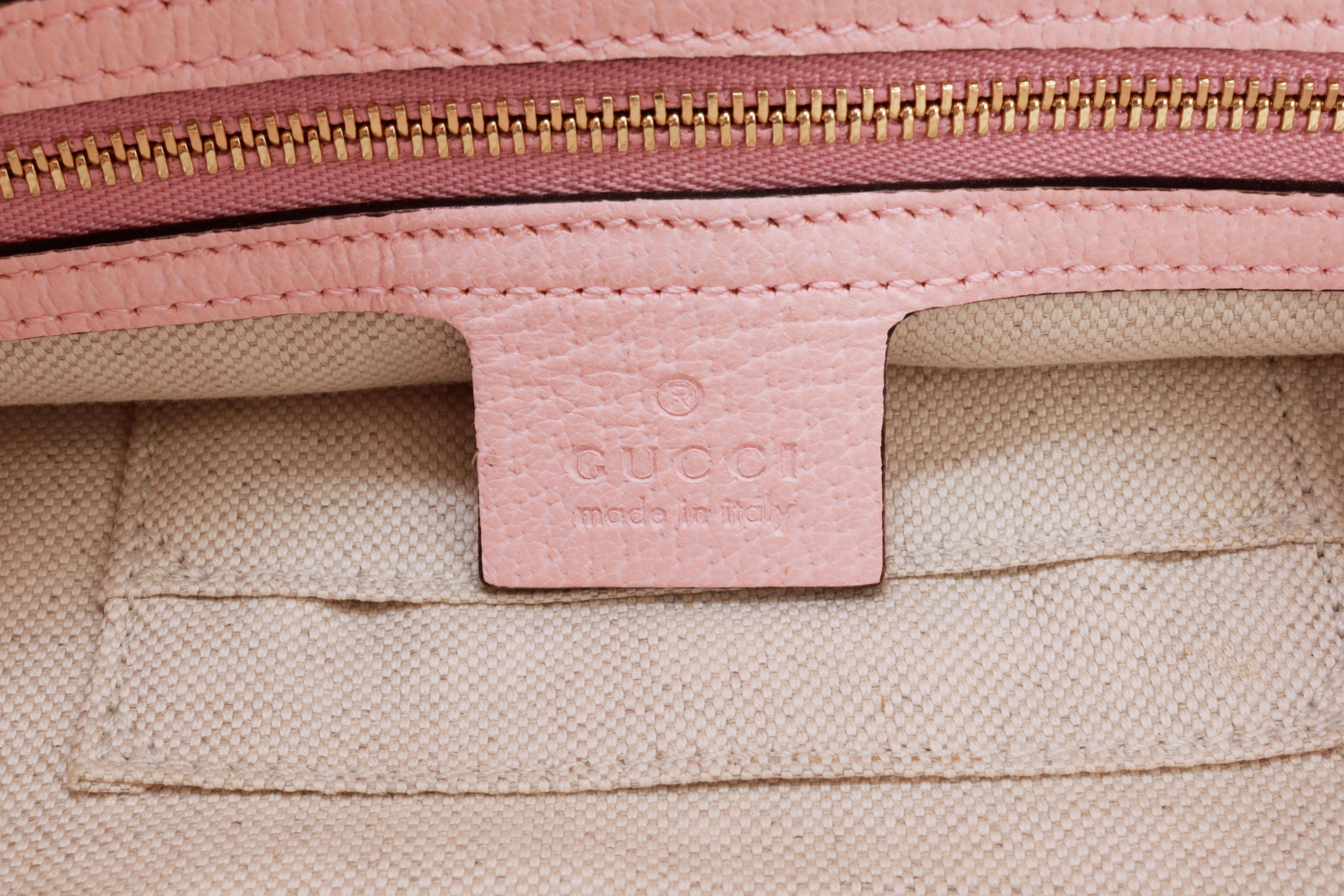 Gucci Limited Edition Jackie 1961 Bag Flora Canvas Pink Leather w/ Box Auth Card en vente 8