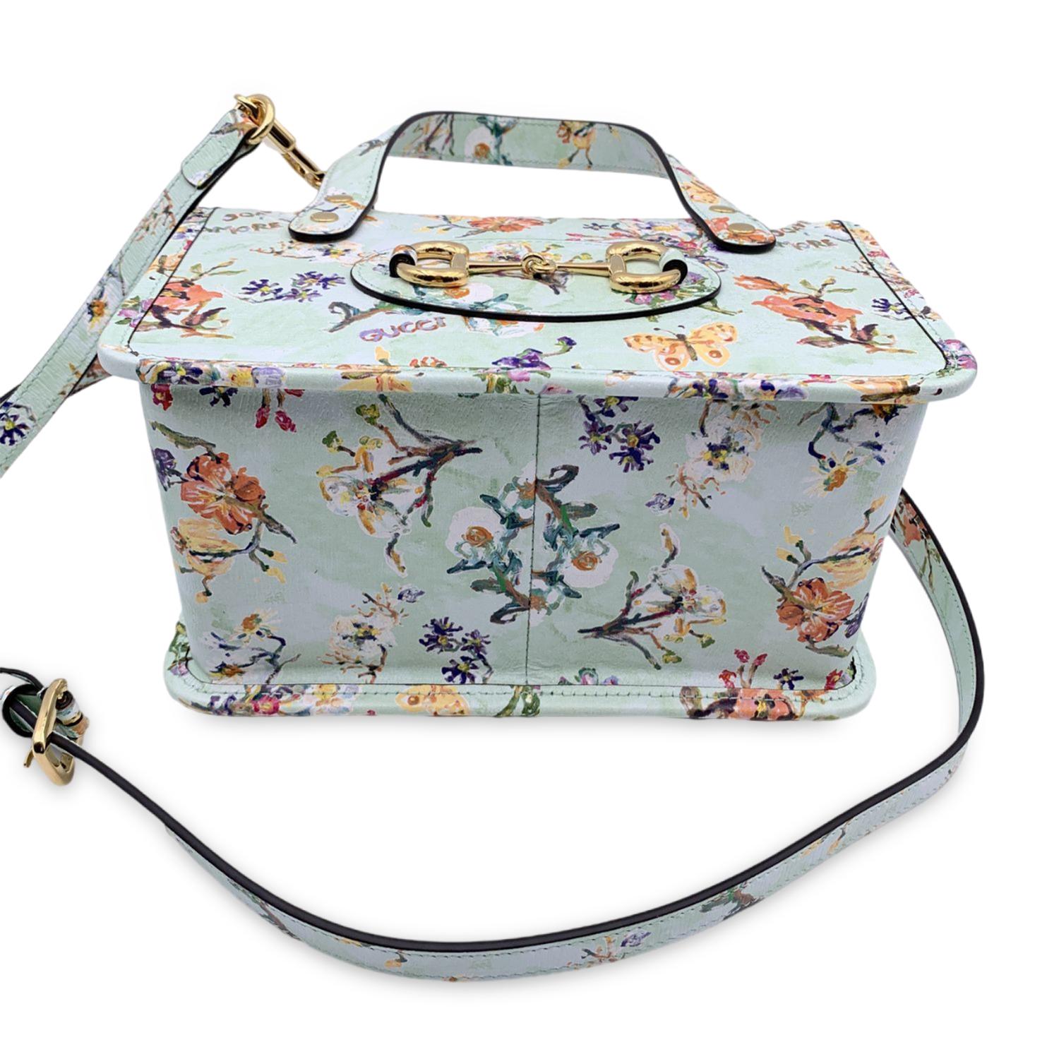 Gucci Limited Edition Love Parade Horsebit 1955 Floral Handbag 1