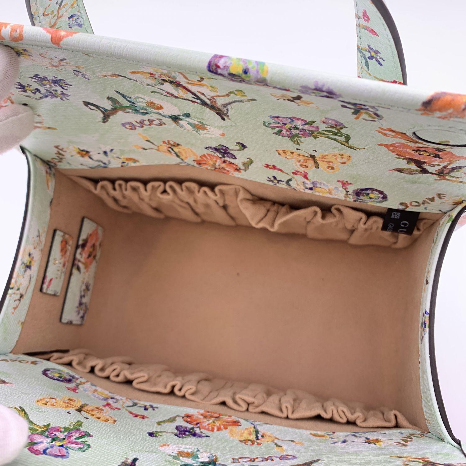 Gucci Limited Edition Love Parade Horsebit 1955 Floral Handbag 2