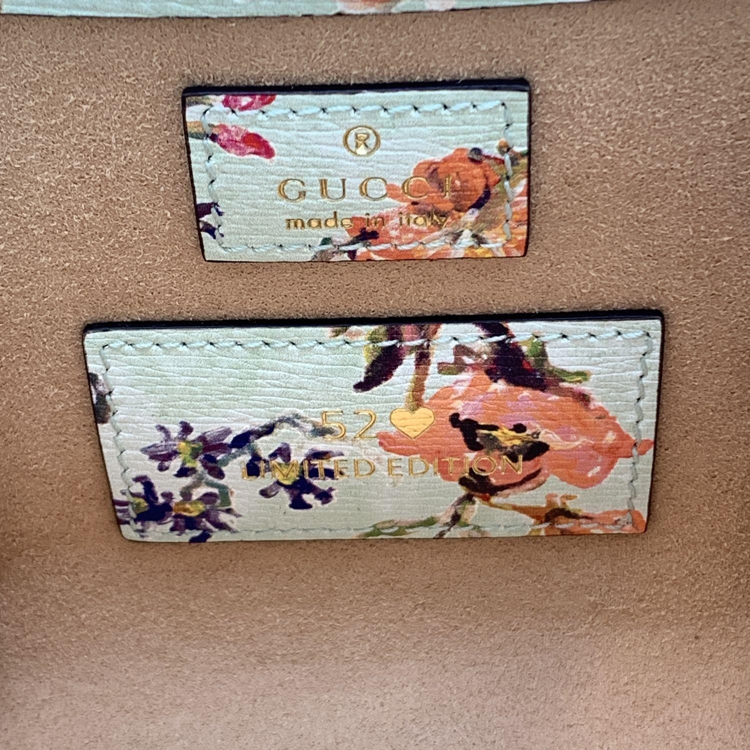 Gucci Limited Edition Love Parade Horsebit 1955 Floral Handbag 3