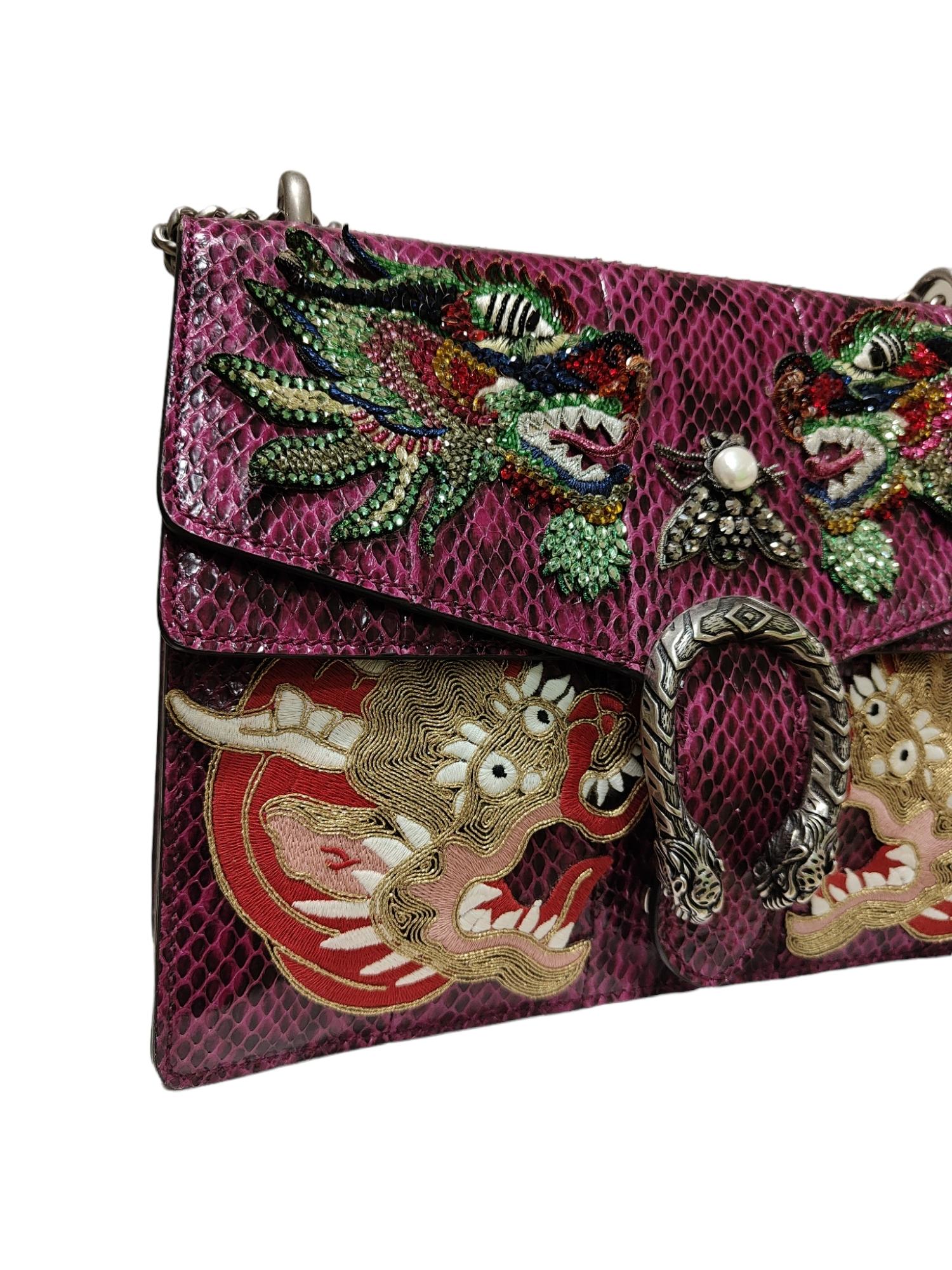 Gucci Limited Edition python skin Dionysus shoulder bag 2