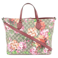 Gucci Limited GG Supreme Blooms Shopper Tote 2way 2g323s