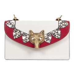 Gucci Limited Python Fox Broche Shoulder Bag 