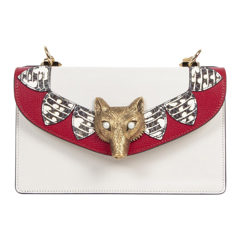 Gucci Limited Python Fox Broche Shoulder Bag at 1stDibs | gucci fox bag