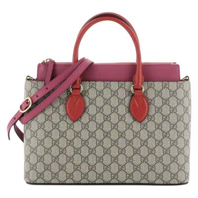 Gucci Linea A Convertible Tote GG Coated Canvas Small at 1stdibs